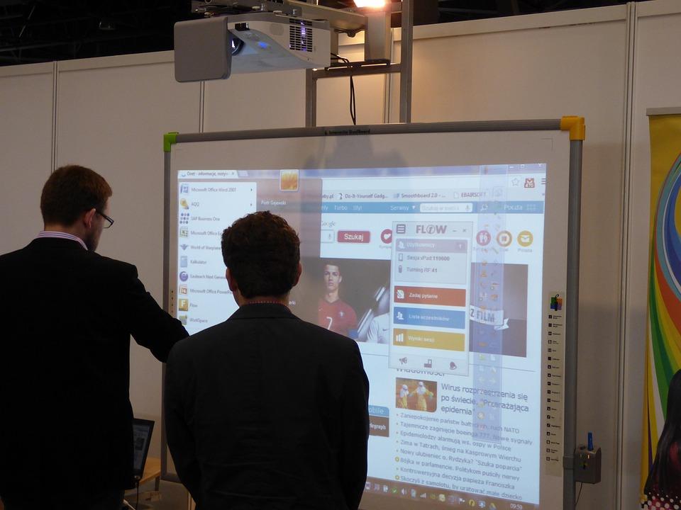 Interactive boards for work.