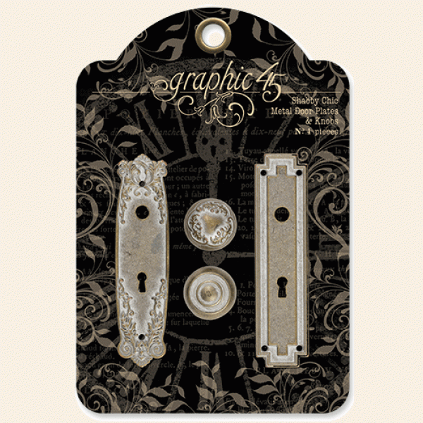 Staples - Shabby Chic Metal Door Plates & Knobs