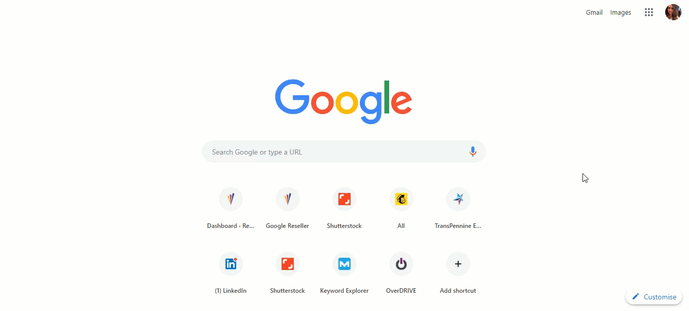 Customize Your Google Chrome Search Screen G Suite Tips