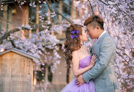 wait for the cherry blossom season sakura wedding purple