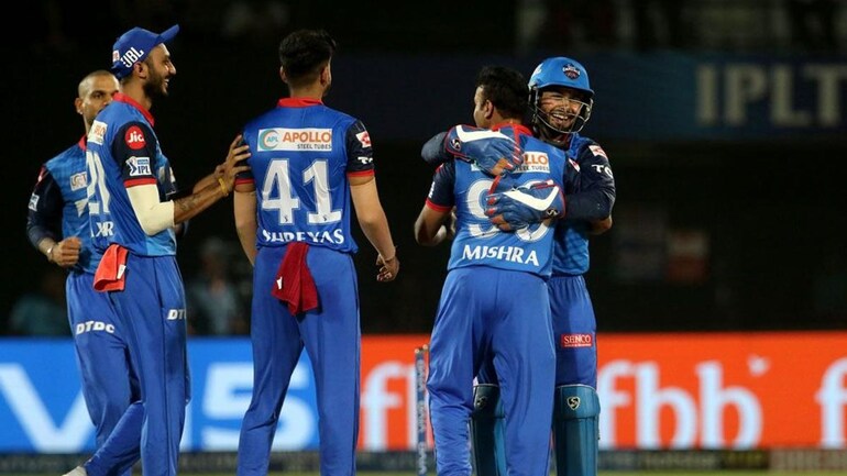 Delhi Capitals key players celebrating a wicket in IPL 2020