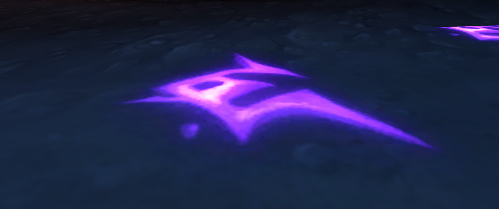 Purple floor rune in Shadowmoon Burial Grounds dungeon
