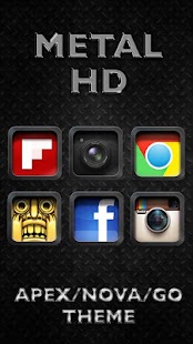 Download METAL HD [APEX-NOVA-GO] THEME apk