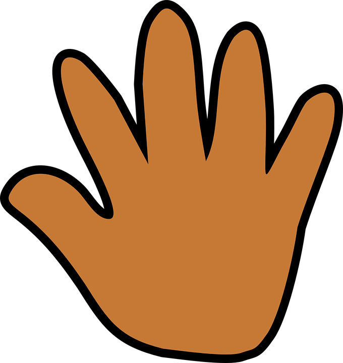 Free vector graphic: Hand, Open, Wave, Cartoon, Brown - Free Image ...