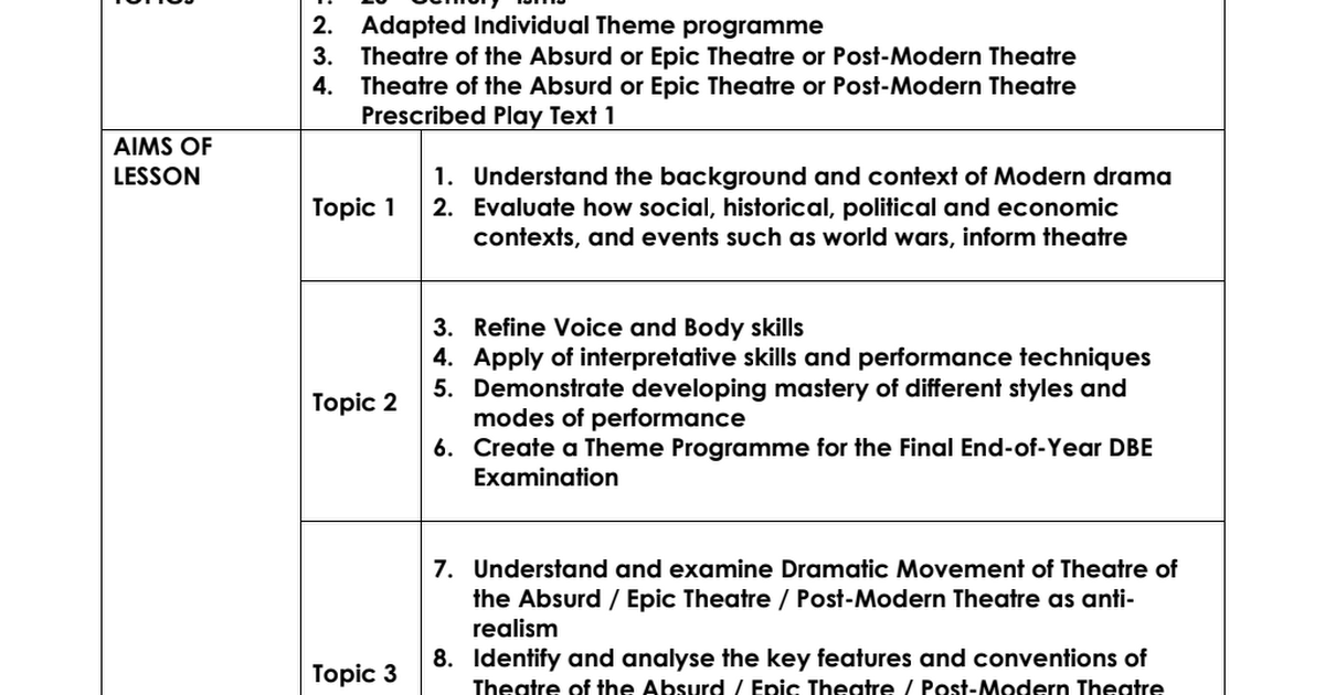 dramatic arts grade 12 essay term 3 pdf download