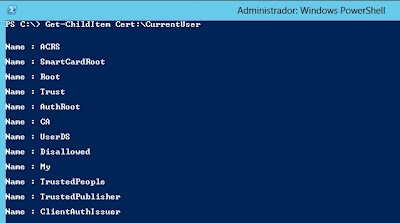 Get-ChildItem Cert:\CurrentUser