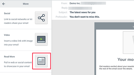 Adicionando postagens de blog com o link leia mais