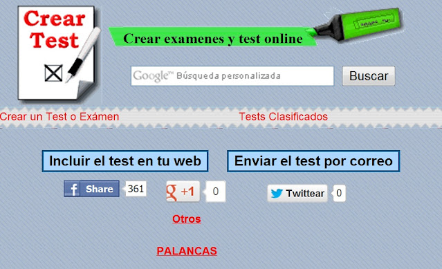 Test interactivo sobre las palancas en creartest