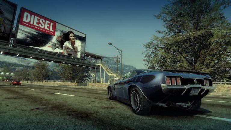 An ad in a Racing Game