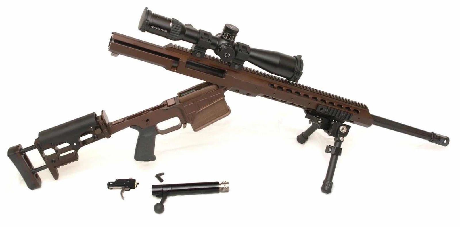 Cách tháo ráp Barrett M-22 MRAD tương tự như súng M-16.