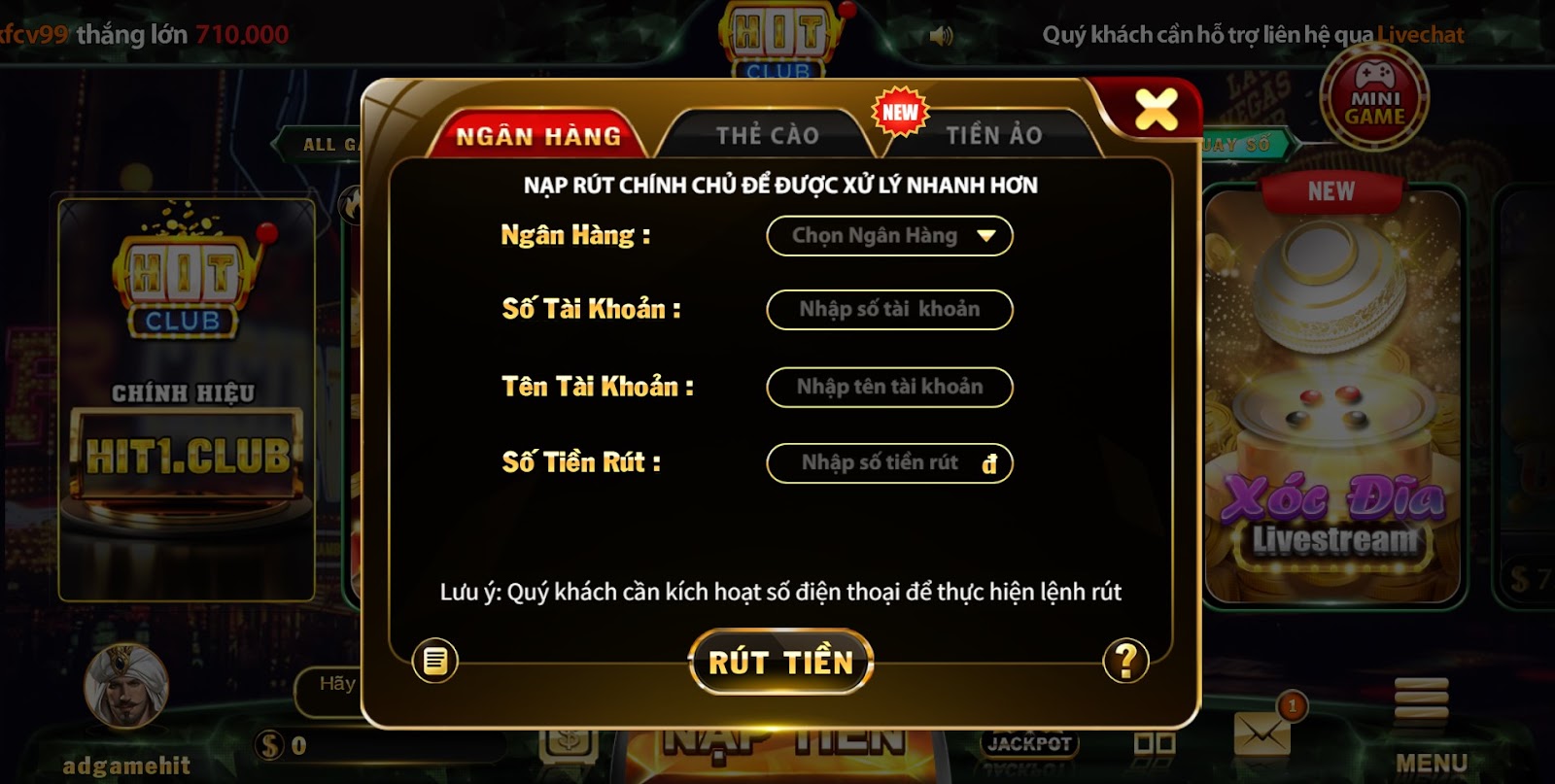 Hit Club luôn uy tín trong đổi trả thưởng