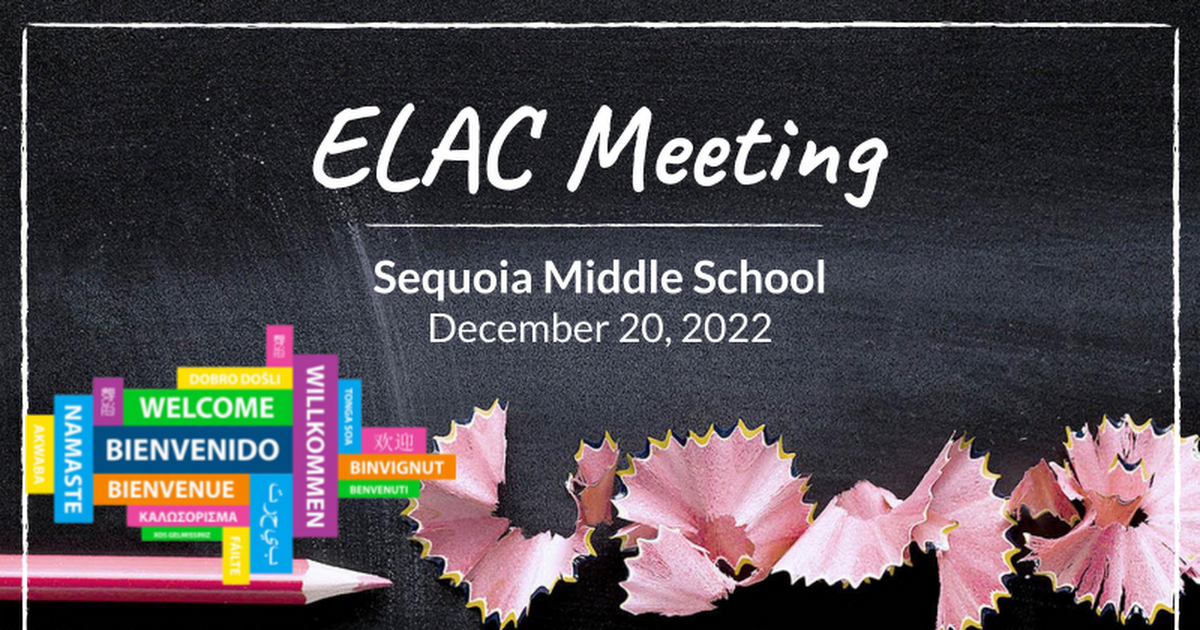 ELAC Meeting 12-20-23