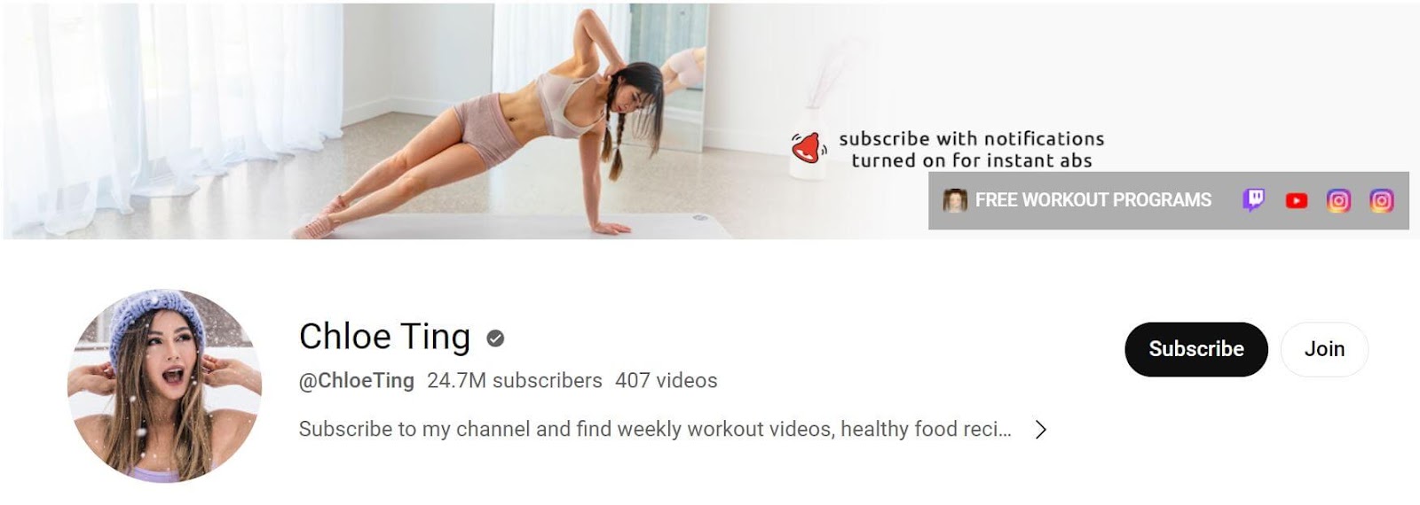 Chloe Ting: One of the YouTube Fitness Influencers