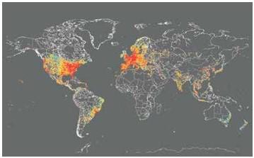 Densidade demográfica: cálculo, mapas, exemplos, exercícios