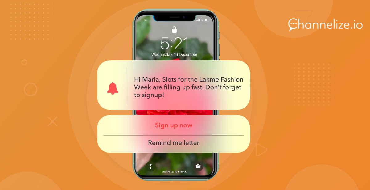 Send Push Notifications for your shopping shows