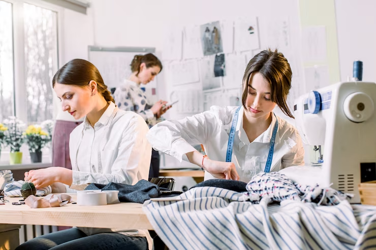 Dressmakers Working at the Table