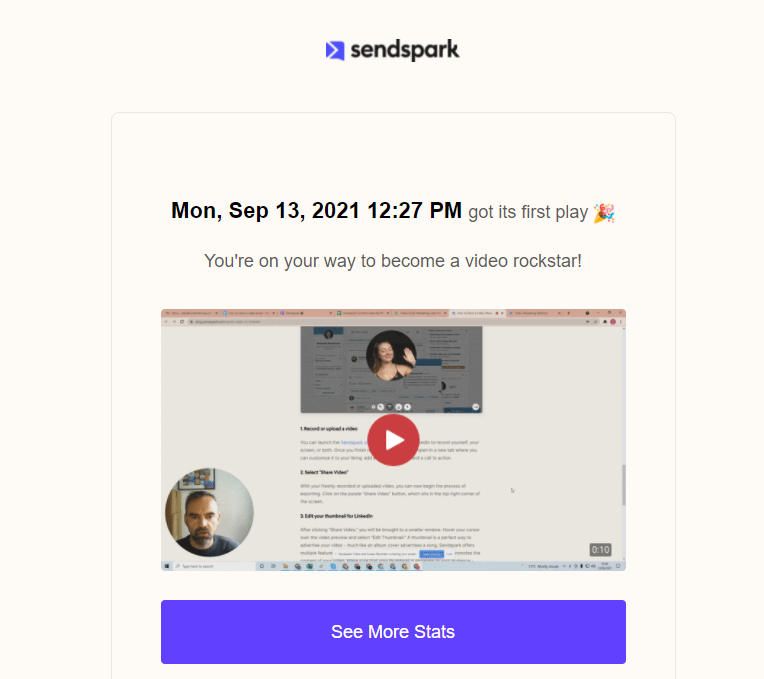 Video Email Notifications