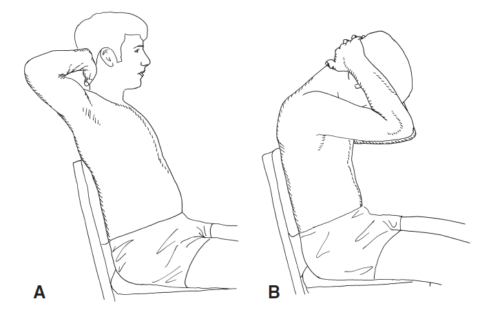 Pinched nerve in neck exercise - Neck flexion and extension range of motion exercise