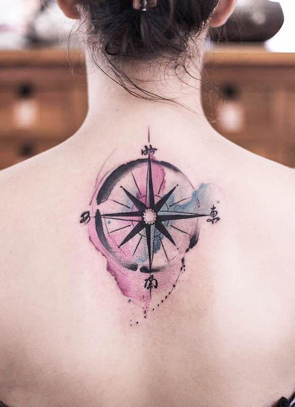 52 Beautiful Compass Tattoos with Meaning