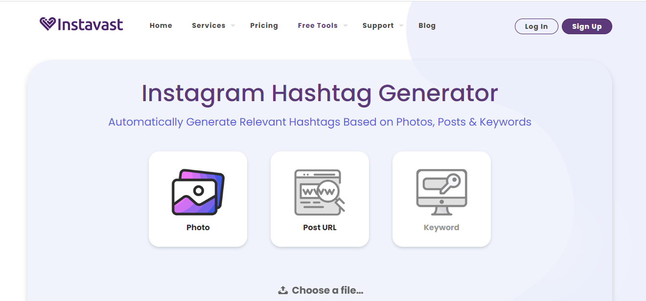  Instavast is an Instagram hashtag generator