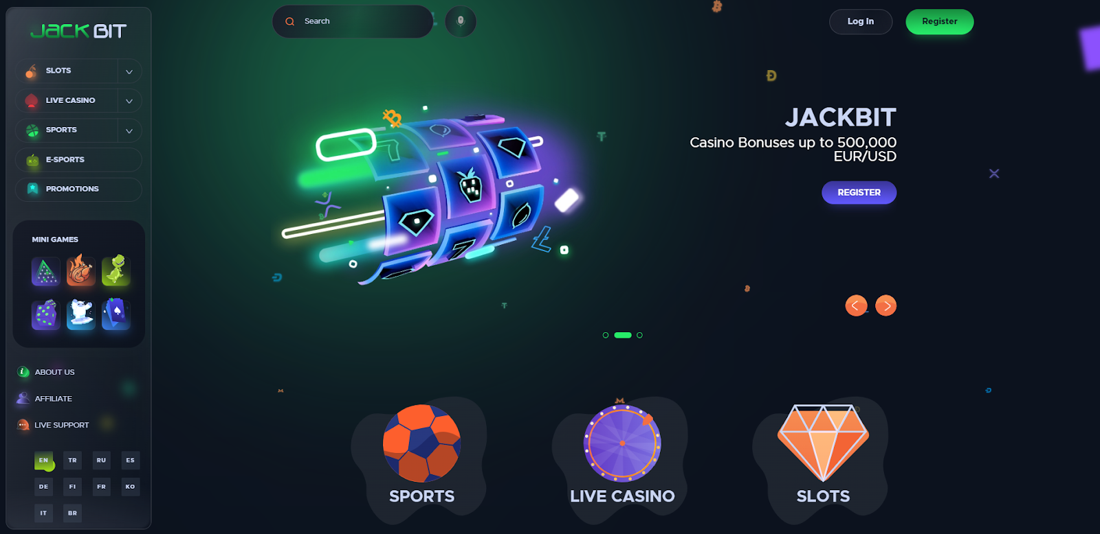 14. Jackbit - Perfect For Mobile - Casino Bonuses Up To 5,000 Euro/Usd