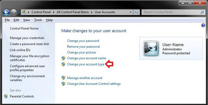 change administrator account name windows 7
