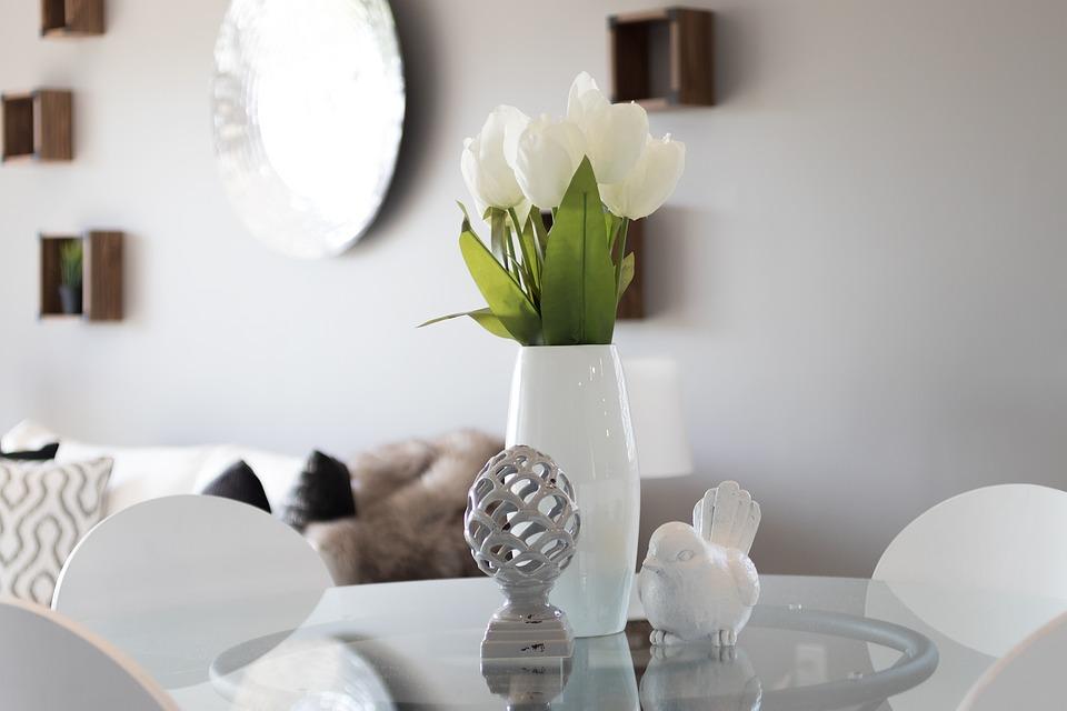 Staging, Real Estate, Tulips, White, Interior