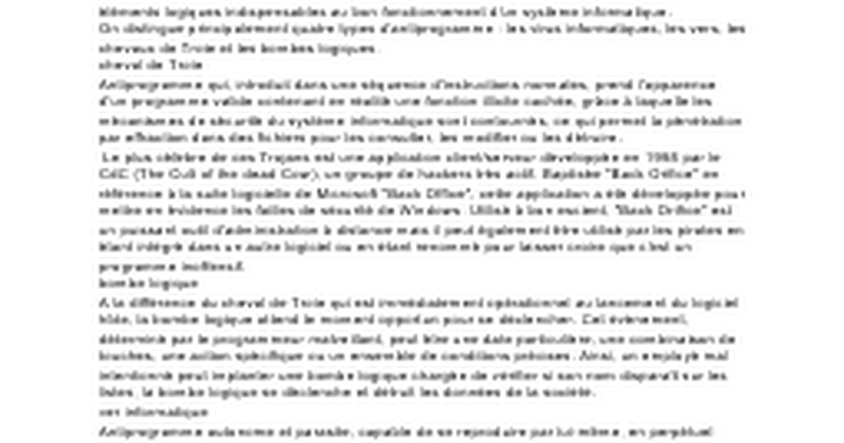 les virus  Google Docs