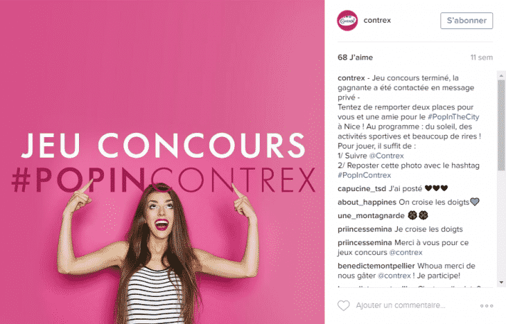 concours instagram findly