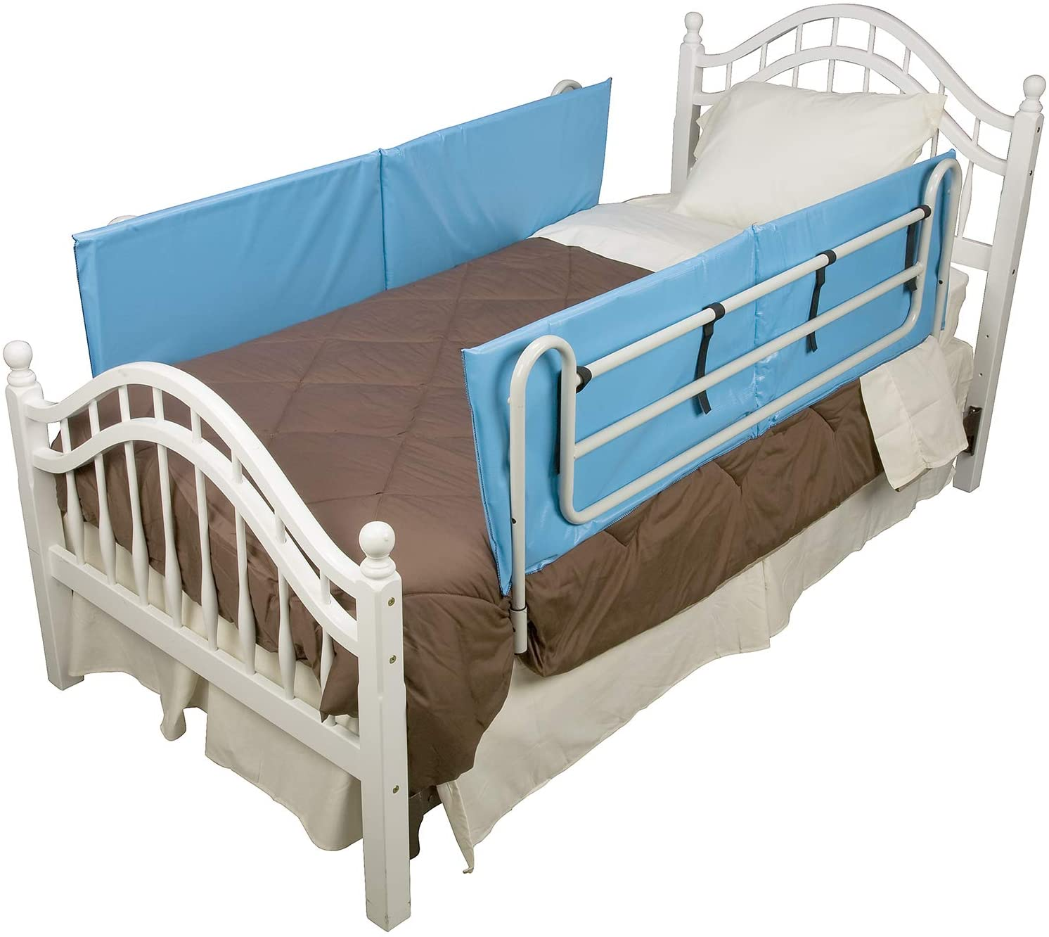 Foam guard rails with a bed can also be used on the headboard side
