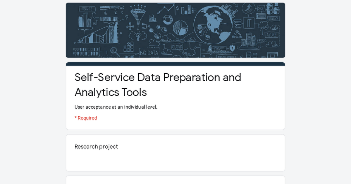 Self-Service Data Preparation and Analytics Tools