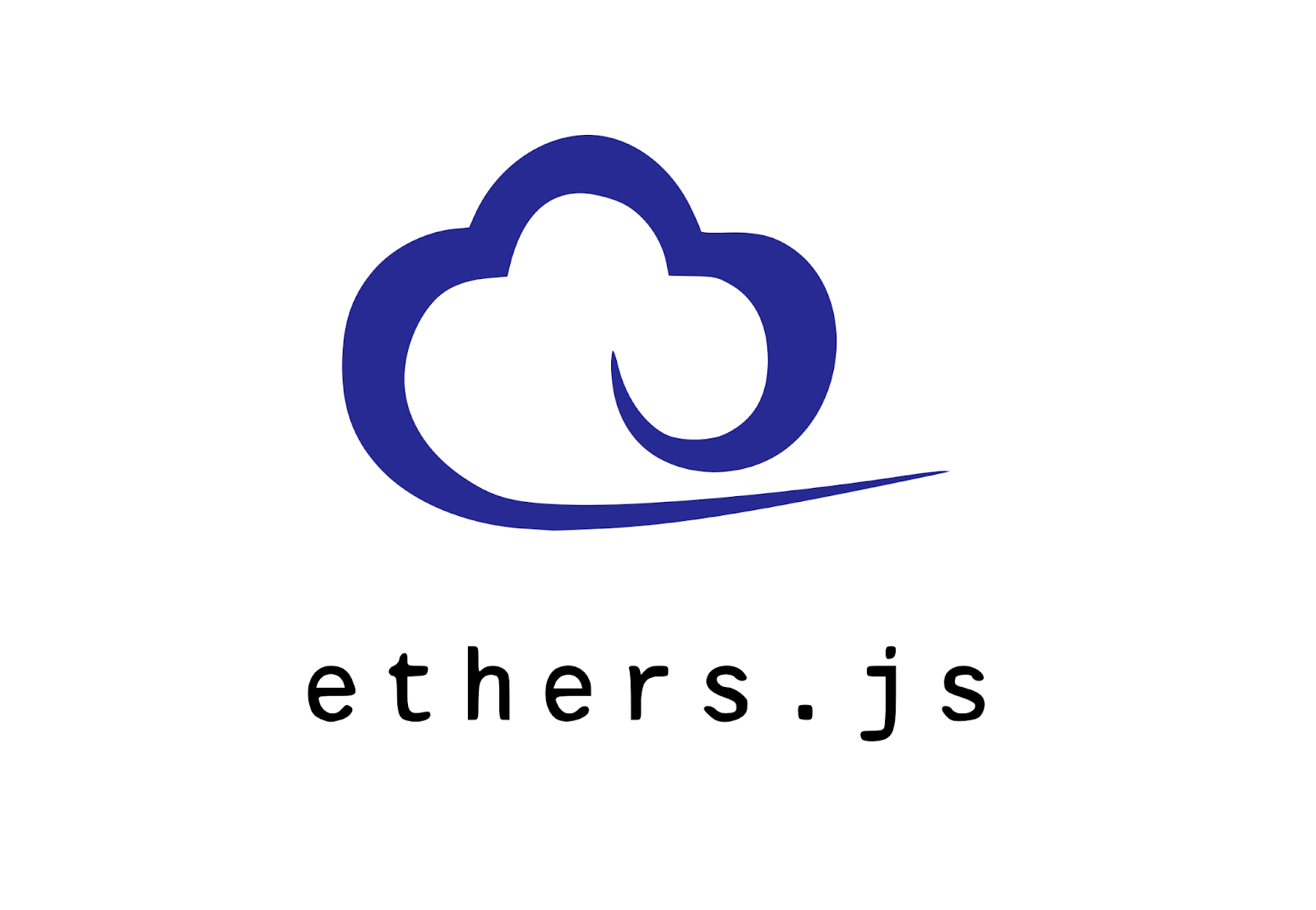 a cloud on top of the ethers.js title