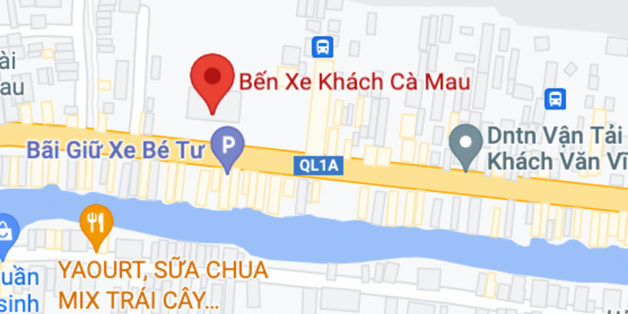 Điểm đón/trả khách tại Cà Mau