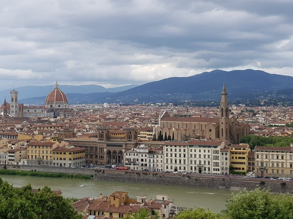 A view of the buildings in Florence