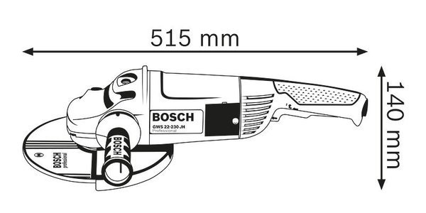 Конструкція Bosch GWS 22-230 H