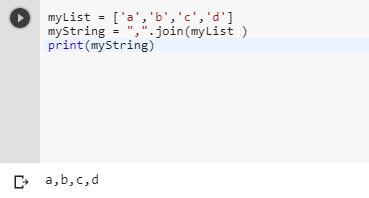 strings comma separated mystring