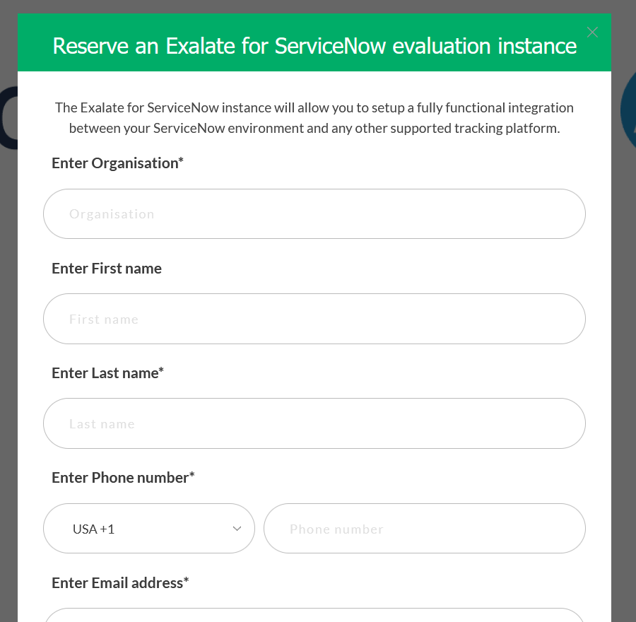 exalate for ServiceNow 