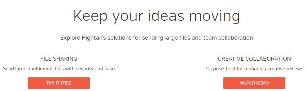 Hightail: File sharing site