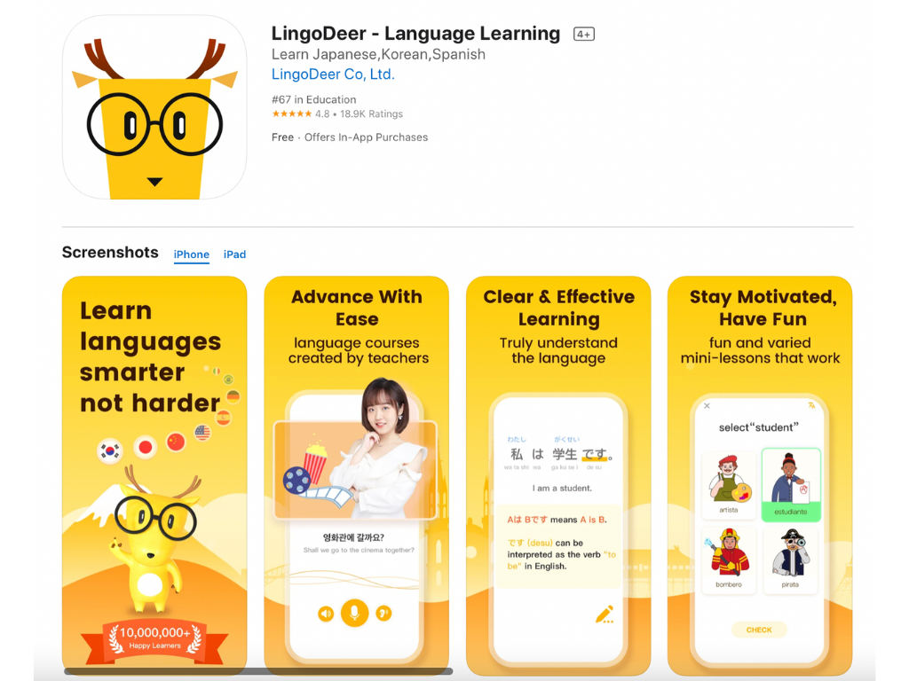 LingoDeer learn Chinese app