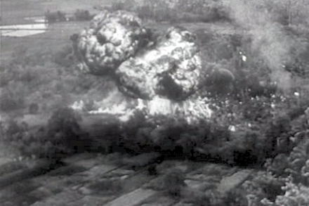 Napalm explosions were common in the early 1940s and throughout the Vietnam War. Image courtesy Wikimedia Commons.