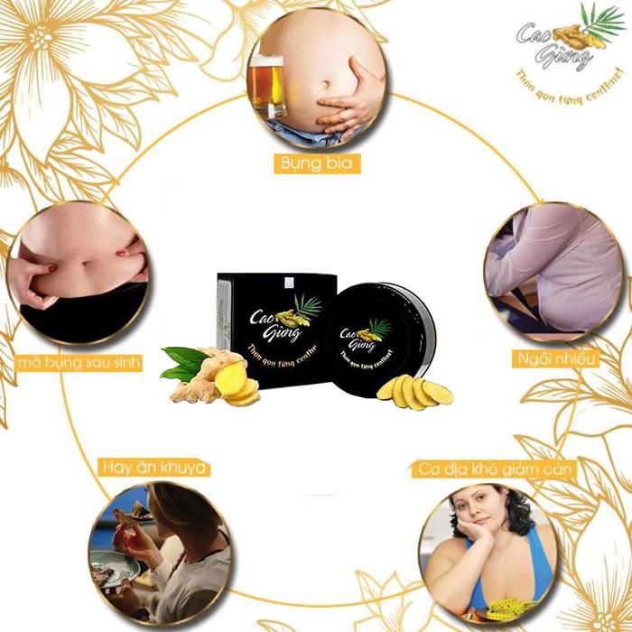 Giải pháp “đánh bay” mỡ thừa hiệu quả chỉ 5 phút mỗi ngày với Cao gừng tan mỡ