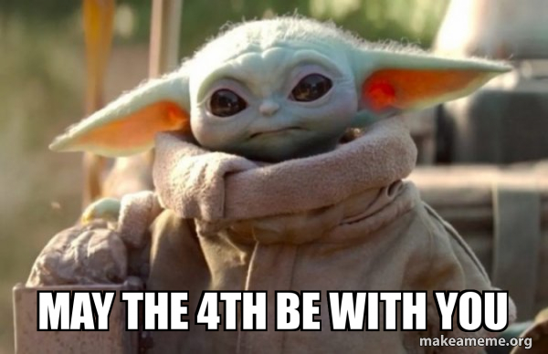 Baby Yoda looking at you meme