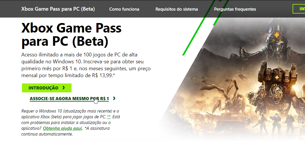 Xbox Game Pass beta