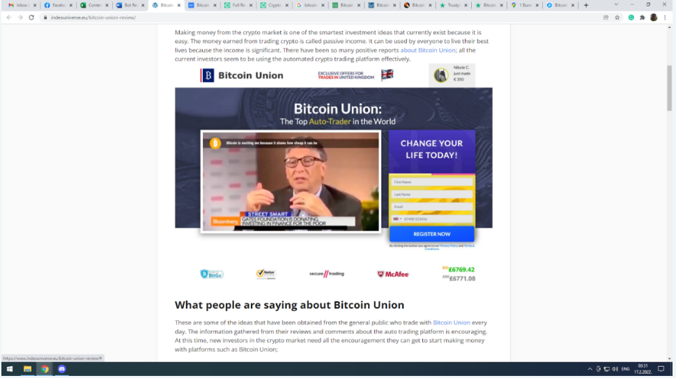 IndexUniverse om Bitcoin Union