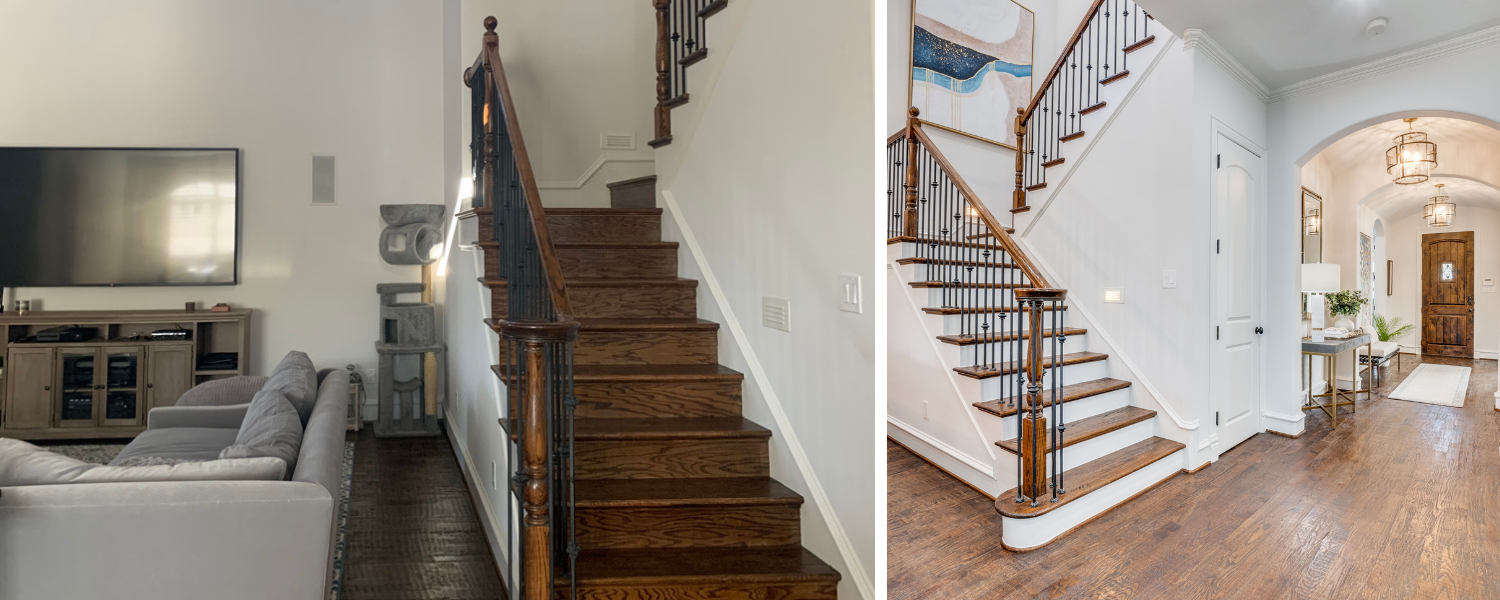 Designs-by-Keti-Dallas-Home-Design-Staging-Renovating-Timeless-Stair-Treds-Family-Friendly-Before-And-After family friendly