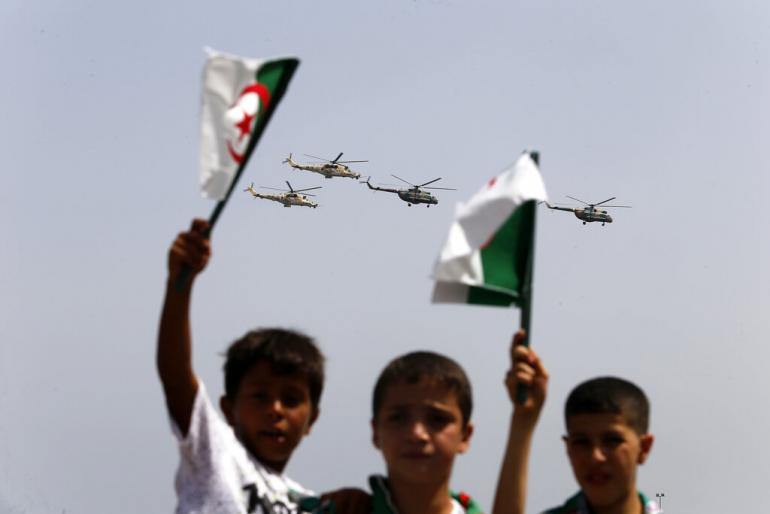 Algiers, July 5, 2022. Children take part in celebrations to commemorate the 60th anniversary of Algeria's independence. 