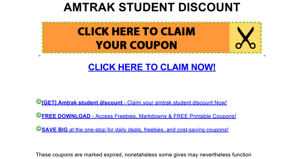 amtrak student discount Google Docs