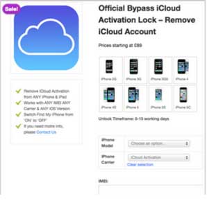 Remove iCloud Activation Lock Tool