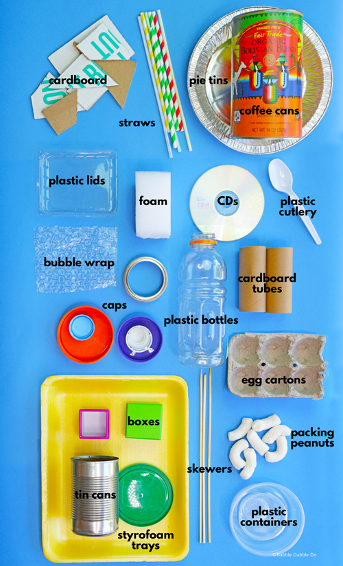 Recycled-Materials-Round-Up-Poster - Babble Dabble Do
