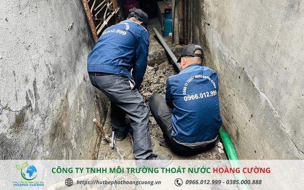 thông tắc cống tại huyện Gia Lâm - Hà Nội